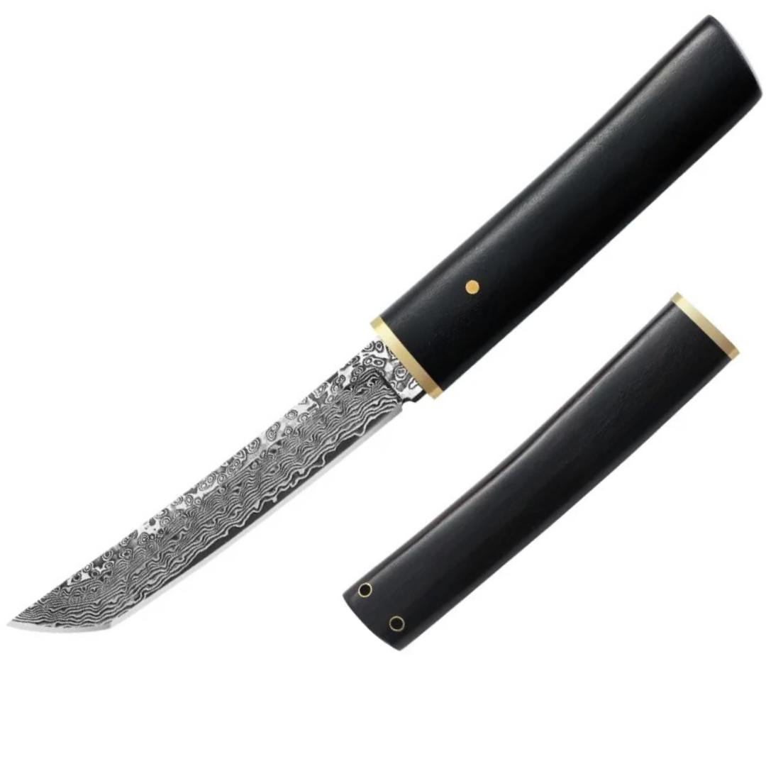 Damascus Onyx Black Samurai Chef Knife