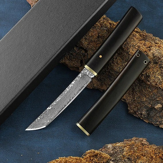 Damascus Onyx Black Samurai Chef Knife